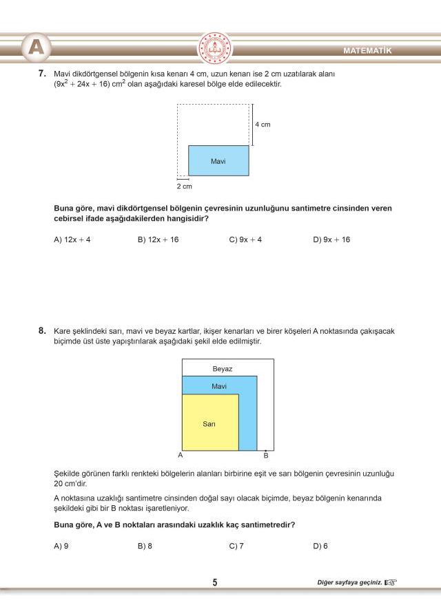 LGS soruları yayınlandı mı? MEB 2022 LGS soruları ve cevap anahtarı!