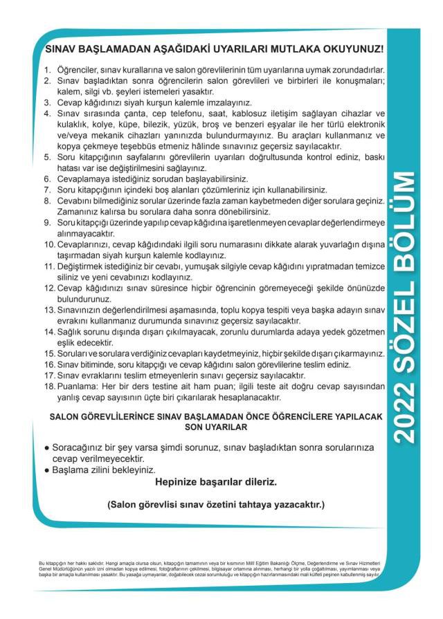 LGS soruları yayınlandı mı? MEB 2022 LGS soruları ve cevap anahtarı!