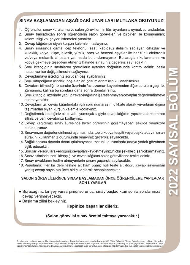 LGS soruları yayınlandı mı? MEB 2022 LGS soruları ve cevap anahtarı!