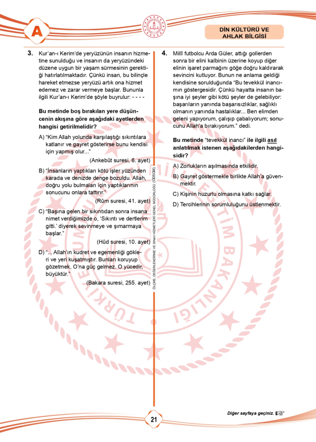 LGS soru cevapları! 2025 LGS Türkçe, Matematik, Fen Bilimleri, İnkılap Tarihi, İngilizce, Din Kültürü SÖZEL -SAYISAL soru cevapları PDF indir – oku!