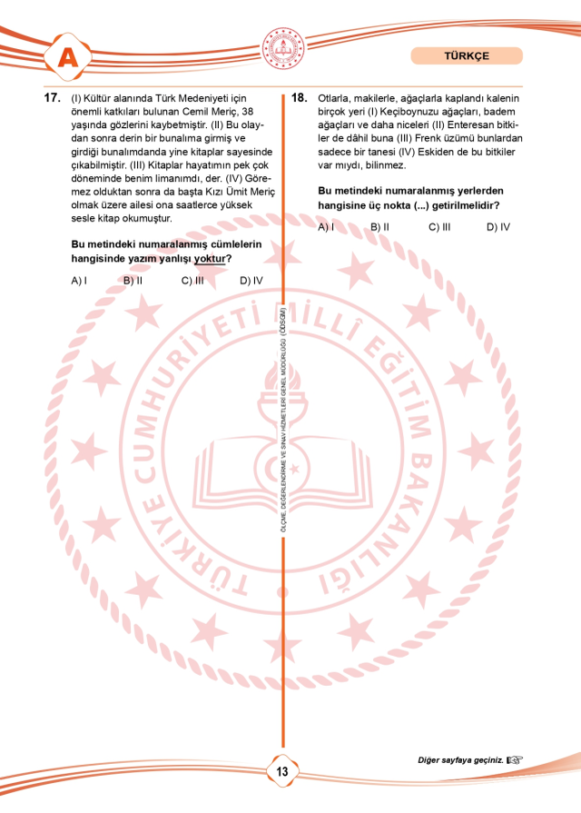 LGS soru cevapları! 2025 LGS Türkçe, Matematik, Fen Bilimleri, İnkılap Tarihi, İngilizce, Din Kültürü SÖZEL -SAYISAL soru cevapları PDF indir – oku!