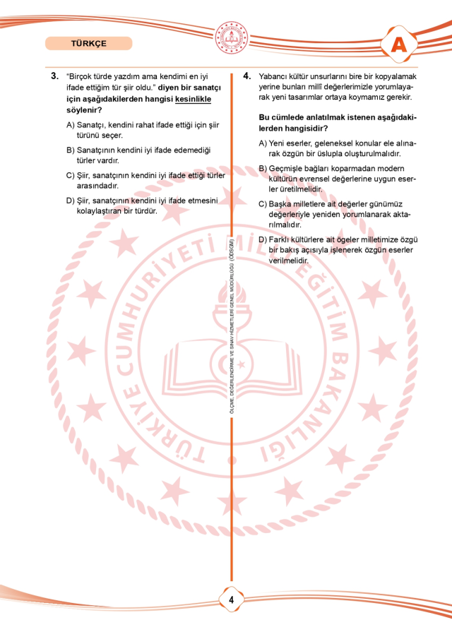 LGS soru cevapları! 2025 LGS Türkçe, Matematik, Fen Bilimleri, İnkılap Tarihi, İngilizce, Din Kültürü SÖZEL -SAYISAL soru cevapları PDF indir – oku!