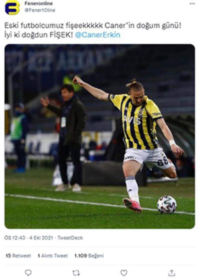 F.Bahçeliler'in doğum gününü kutladığı Caner Erkin'den duygusal şarkı
