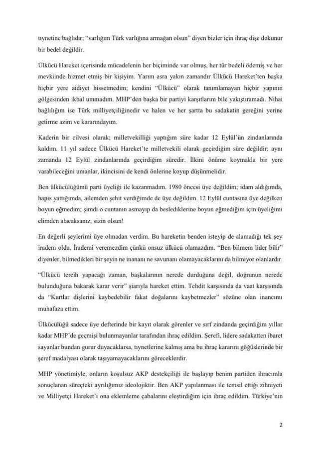 MHP'den ihraç edilen Atila Kaya, zehir zemberek sözlerle partiyi bombaladı! Melih Gökçek yorumu çok konuşulur