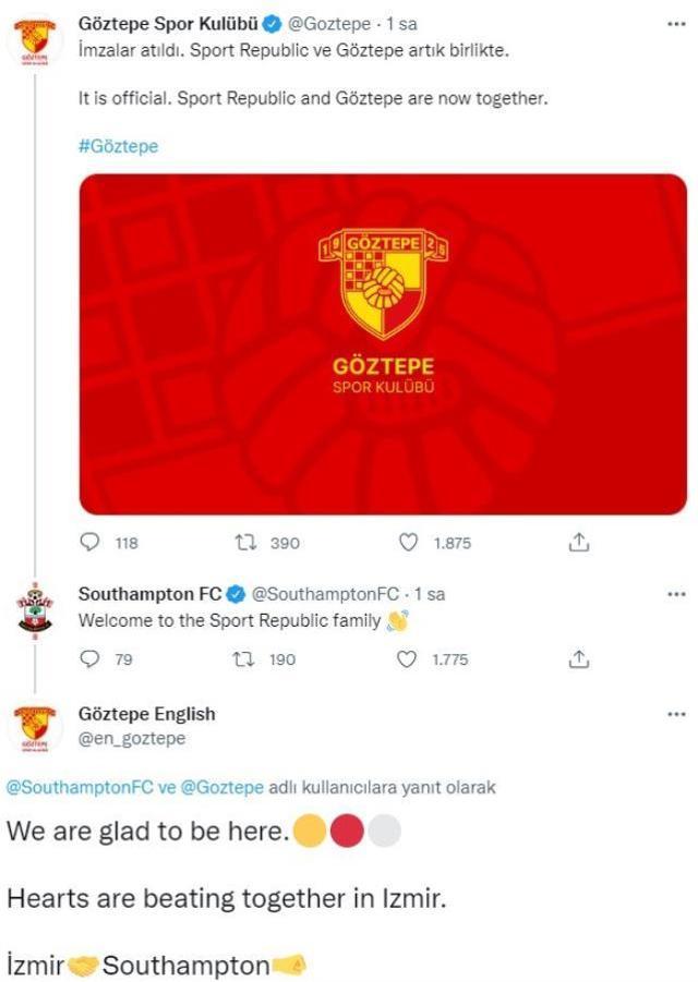 Göztepe resmen yabancı iş insanına devredildi! İngiliz ekibi Southampton'dan jet hızında mesaj geldi