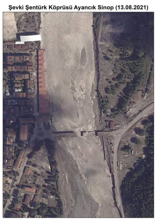 Selin felaketini yaşayan Bozkurt uzaydan görüntülendi! Yıkım çok büyük