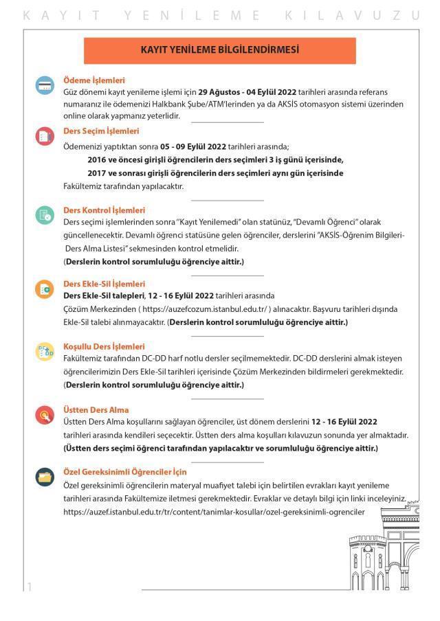 AUZEF kayıt yenileme nasıl yapılır? AUZEF kayıt yenileme ekranı!
