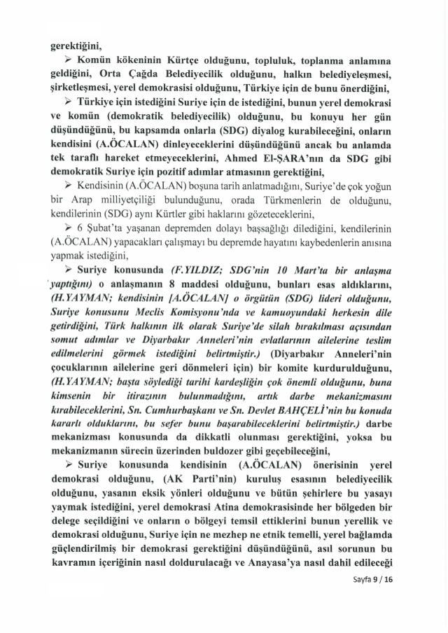 TBMM, İmralı görüşmesinin tutanaklarını 2 ay sonra yayımladı
