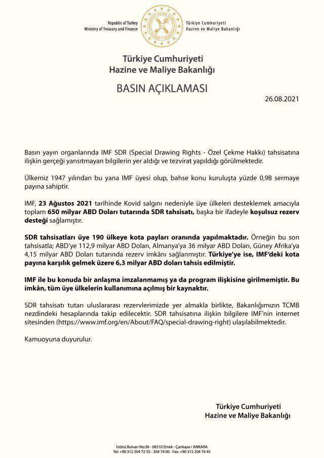 Türkiye'nin IMF'den borç aldığı iddiası