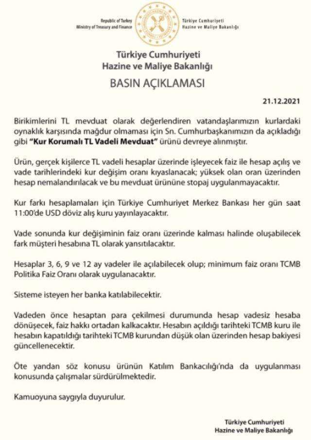 Kur Korumalı TL Vadeli Mevduat programına hangi bankalar katılabilecek?