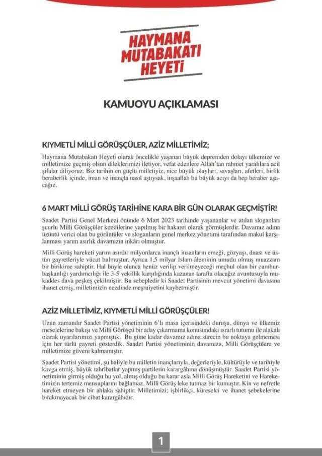 Haymana Mutabakatı nedir? Haymana Mutabakatı'nda kimler var, hangi parti?