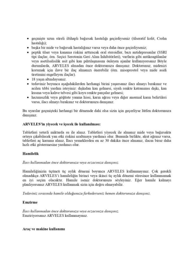 Arveles ateş düşürür mü?