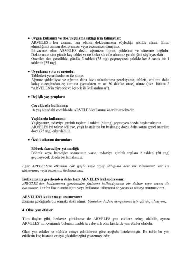 Arveles ateş düşürür mü?