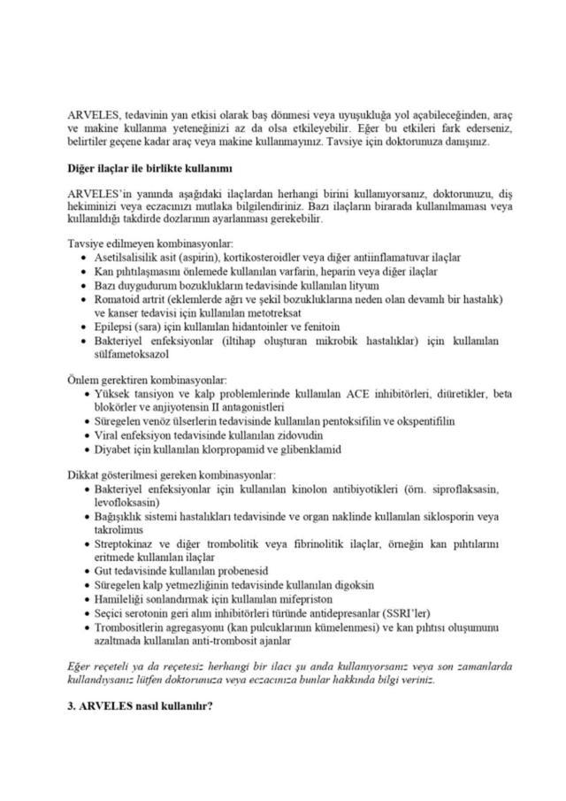 Arveles ateş düşürür mü?