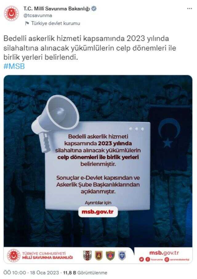 Son dakika! 2023 bedelli askerlik yerleri belli oldu