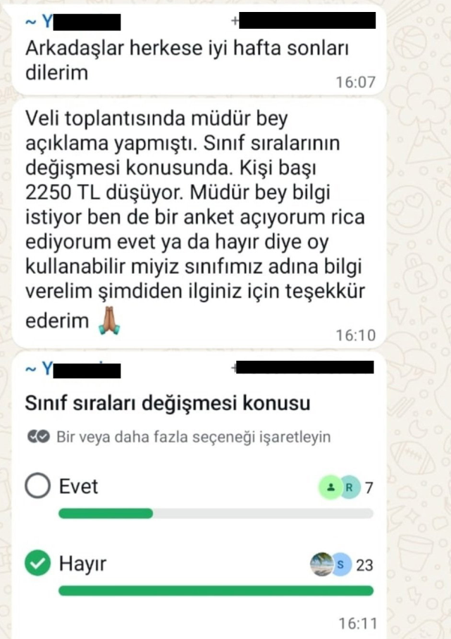 Devlet okulunda 'sıra parası' krizi: Velilerden 2 bin 250 TL istendi