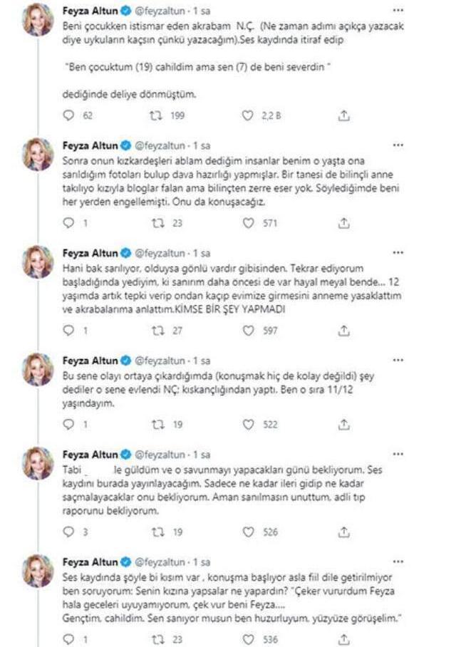 Avukat Feyza Altun, yıllar sonra akrabasının cinsel istismarına uğradığını açıkladı: Sen benim abimdin