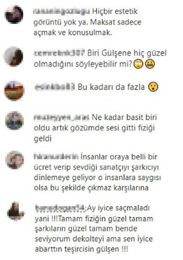 Kalçası ayrı göğsü ayrı dekolte! Gülşen, sahne kıyafetiyle yine beğenilmedi