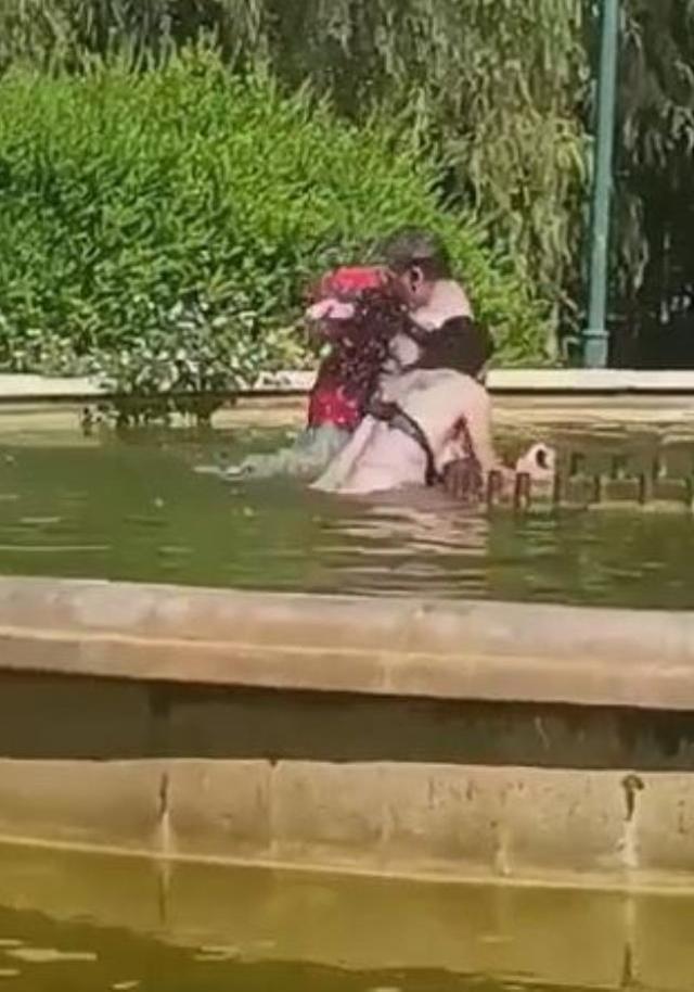 Yarı çıplak kadını parktaki havuzda boğmaya çalıştı! Nedeni olaydan garip