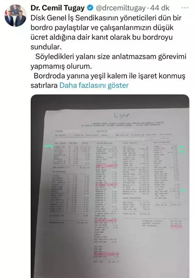 Cemil Tugay'la grevdeki işçiler arasında bordro savaşı