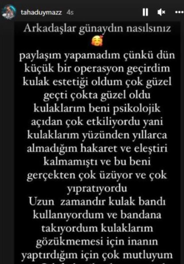 Estetikle bambaşka birine dönüşen fenomen Taha Duymaz, kulaklarını da yaptırdı! İşte son hali