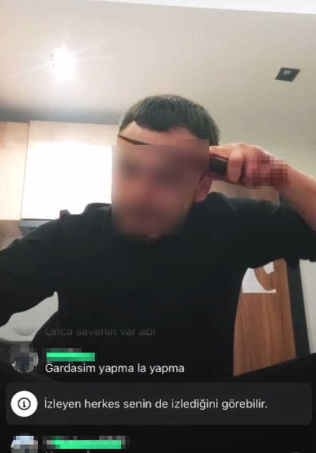 Canlı yayında intihar girişimi! Ekipler kapıyı kırarak içeri girdi