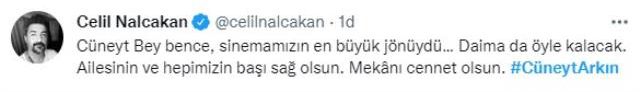 Cüneyt Arkın'ın ölümü sanat dünyasını yasa boğdu! Ünlülerden peş peşe paylaşımlar geldi