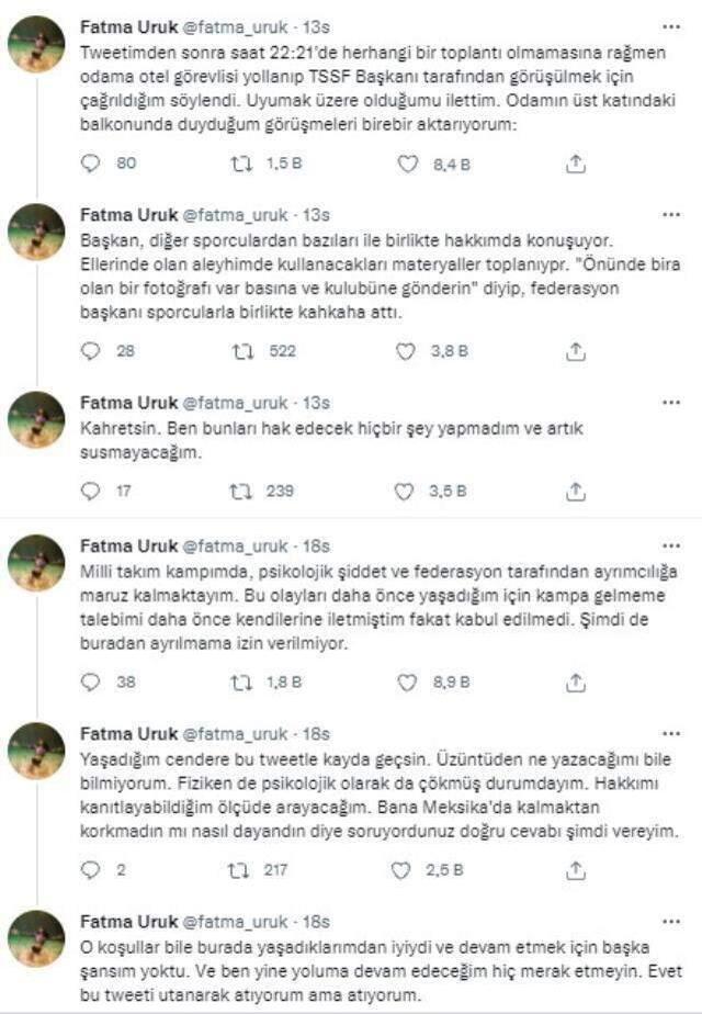 Milli Takım'da şiddet ve alkol krizi! Rekortmen Fatma Uruk ve Su Sporları Federasyonu Başkanı Özen birbirine girdi