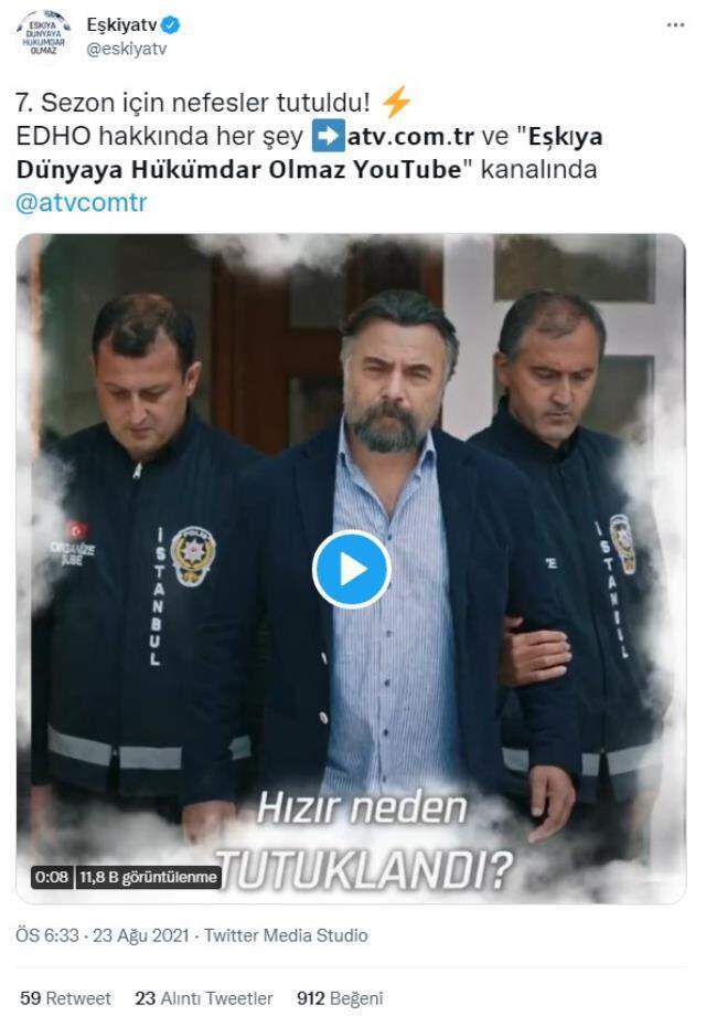 Eşkıya Dünyaya Hükümdar Olmaz ne zaman başlayacak? EDHO yeni sezon (7. sezon) ne zaman başlayacak?