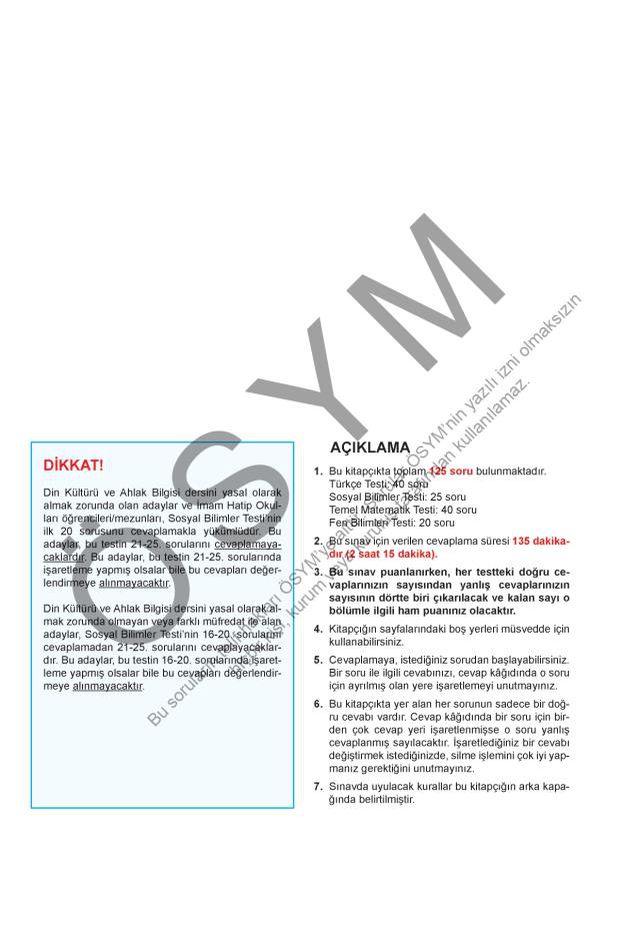 2021 TYT soruları PDF: 2021 TYT soruları ve cevapları!