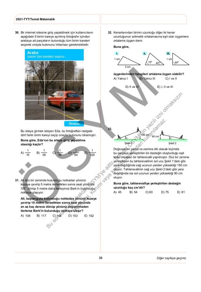 2021 TYT soruları PDF: 2021 TYT soruları ve cevapları!