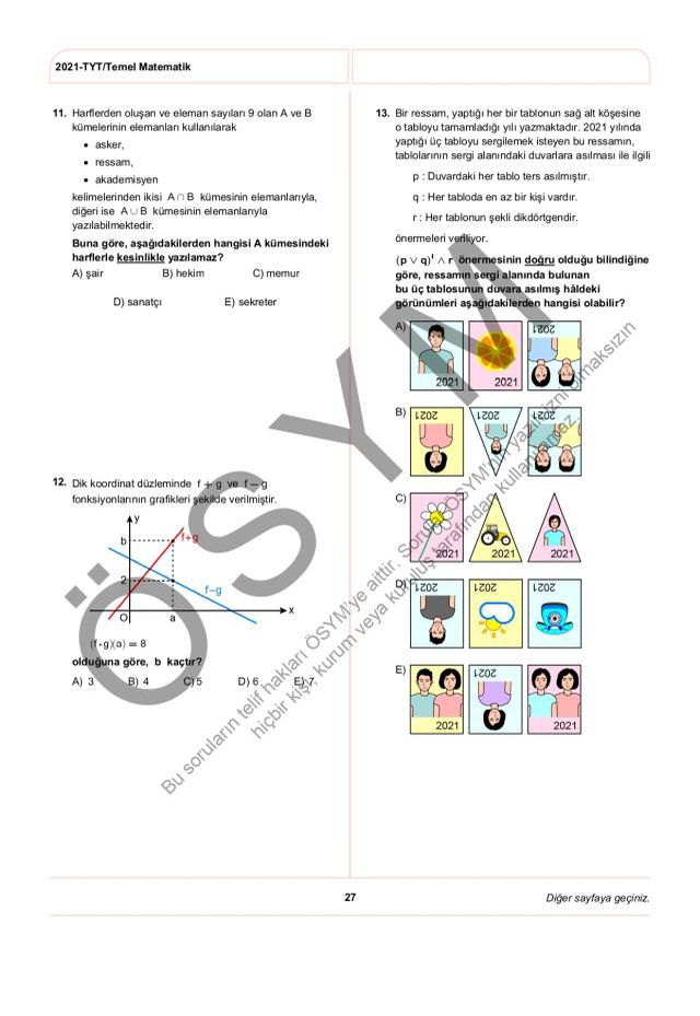 2021 TYT soruları PDF: 2021 TYT soruları ve cevapları!