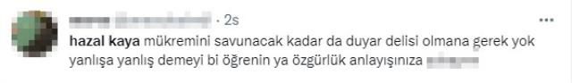 Mükremin Gezgin'e sahip çıkan Hazal Kaya, Tiwtter'da linç ediliyor
