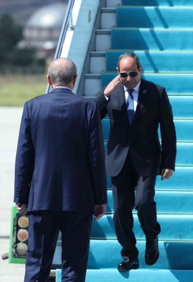 12 yıl sonra ilk ziyaret! Mısır Cumhurbaşkanı Sisi Ankara'da