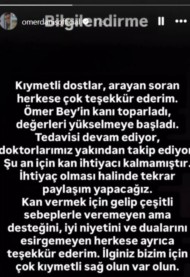 Şarkıcı Ömer Danış yoğun bakımda! Acil kan çağrısı yapıldı