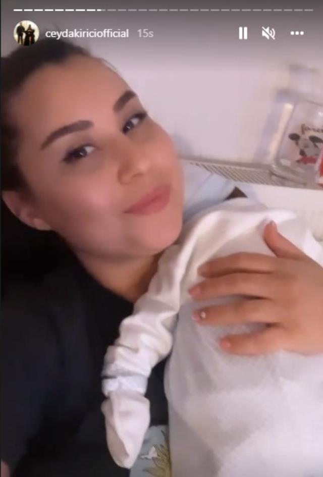 Esra Erol'un programında tanıştığı Mustafa Tuncay'la evlenen Ceyda Kırıcı, anne oldu