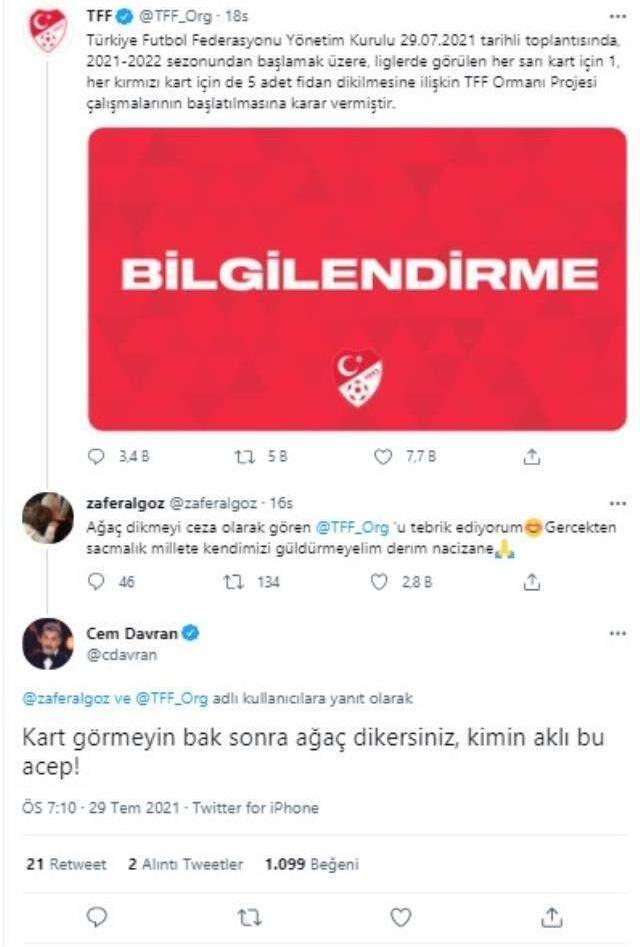 Ünlü sinema sanatçısı Zafer Algöz, TFF'nin fidan projesine tepki gösterdi