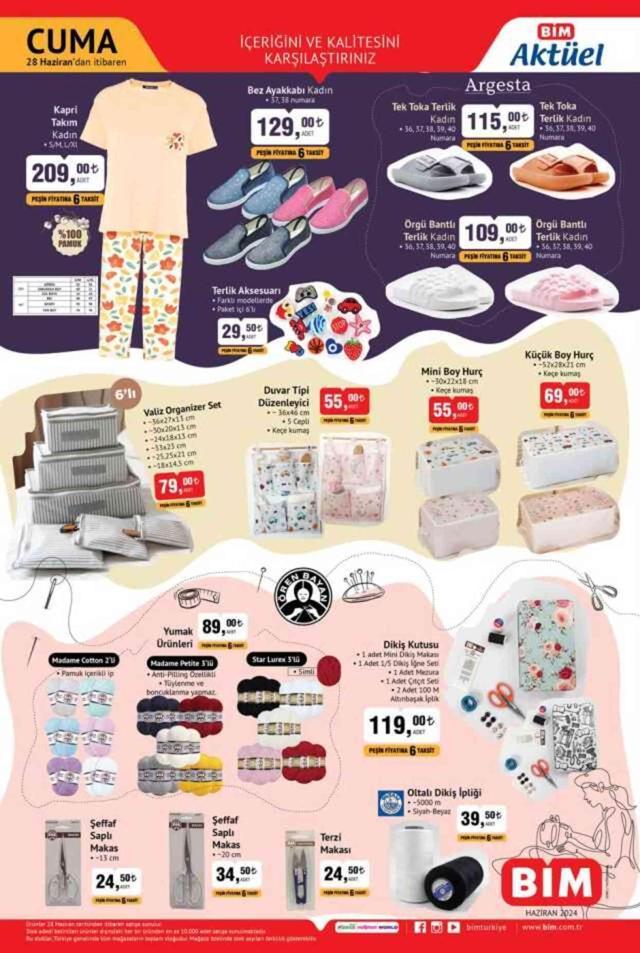 28 HAZİRAN BİM AKTÜEL KATALOG | 28 Haziran'da BİM'e hangi ürünler gelecek?