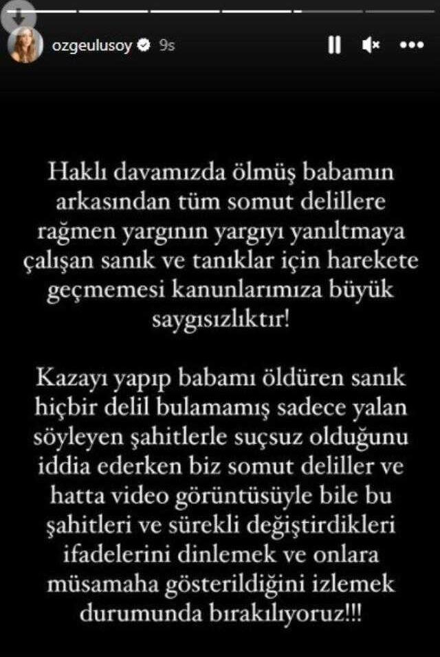 Babasını kazada kaybeden Özge Ulusoy, delil toplanmadığını söyleyerek isyan etti: Bu işin peşini bırakmayacağım