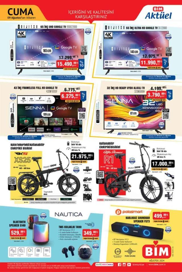 BİM Aktüel Kataloğu: 6-9 Ağustos İndirimli Ürünler Listesi