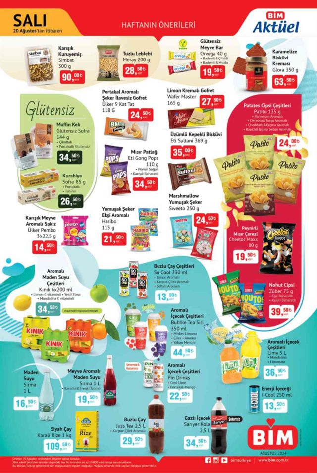 BİM AKTÜEL 20 AĞUSTOS KATALOG! BİM'de neler var? BİM kataloğu indirimli ürünler!