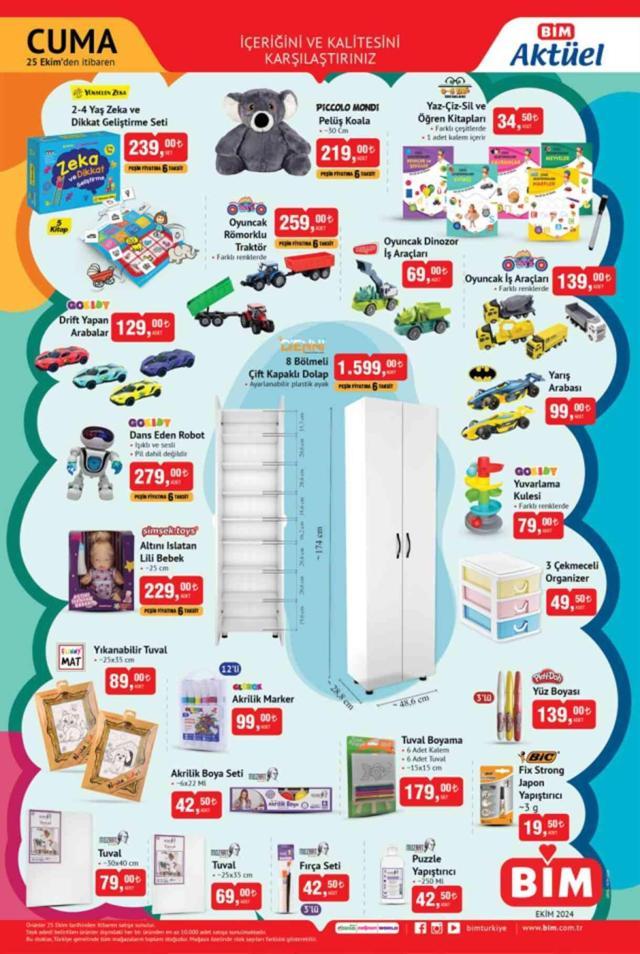 BİM AKTÜEL KATALOĞU 25 EKİM | Bim'de hangi aktüel ürünler var? 25 Ekim Cuma günü Bim'e hangi ürünler gelecek?
