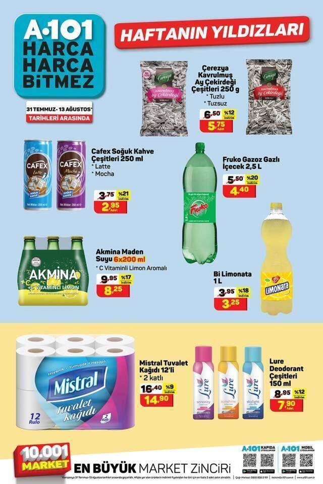 A101 aktüel ürünler kataloğu! Bu hafta A101 aktüel ürünlerinde neler var? 12 Ağustos A101 aktüel kataloğu!