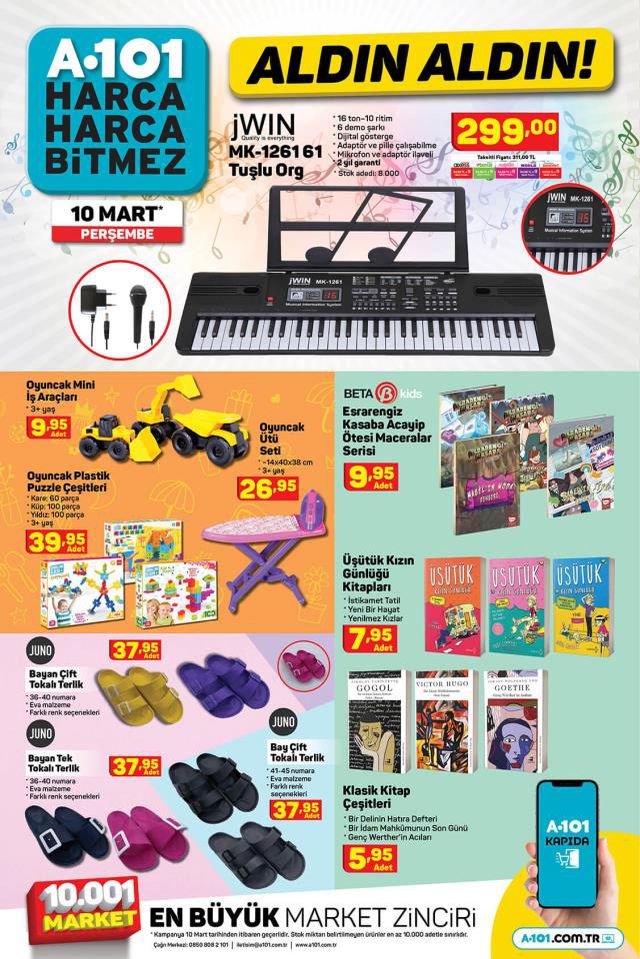 A101 aktüel ürünler kataloğu! 10 Mart A101 bu hafta katalog ürünleri neler? A101'e gelecek ürünler ve A101 fiyat listesi!