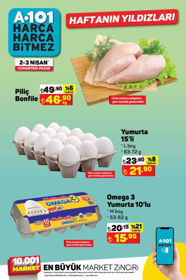 A101 hafta sonu indirimleri! 2 Nisan - 8 Nisan A101 haftanın yıldızları bu hafta hangi ürünler? A101'e gelecek ürünler ve A101 fiyat listesi!