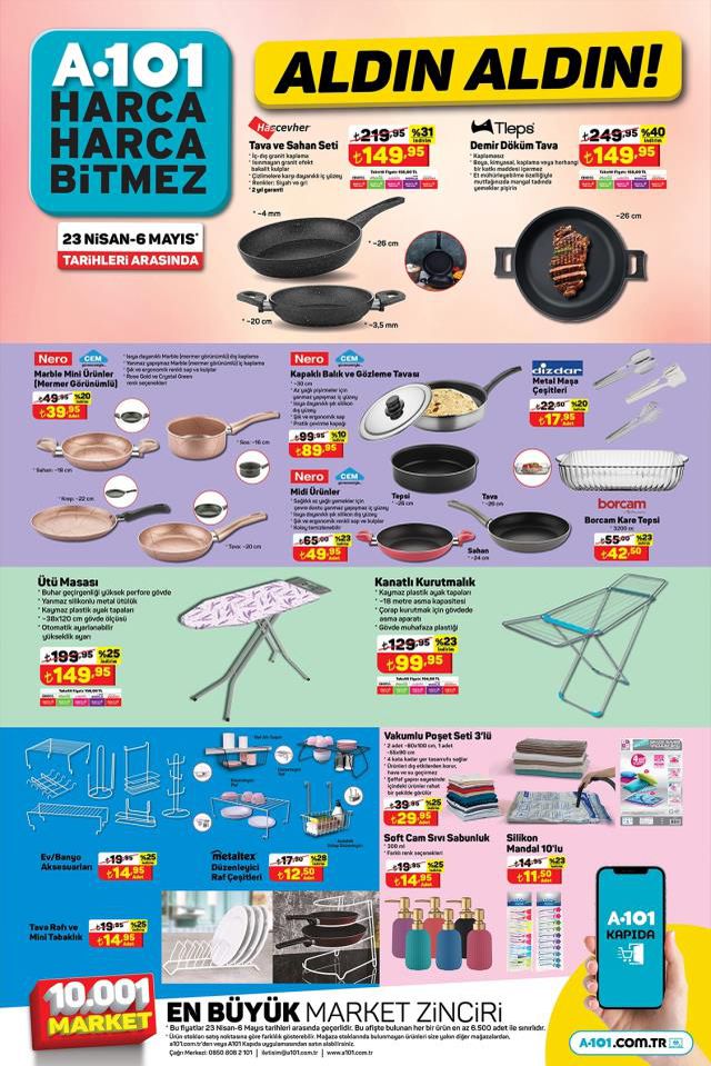A101 aktüel ürünler kataloğu! 25 Nisan A101 bu hafta katalog ürünleri neler? A101'e gelecek ürünler ve A101 fiyat listesi...