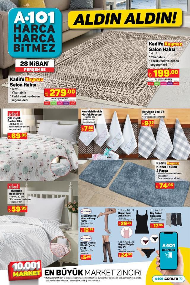 A101 aktüel ürünler kataloğu! 28 Nisan A101 bu hafta katalog ürünleri neler? A101'e gelecek ürünler ve A101 fiyat listesi...
