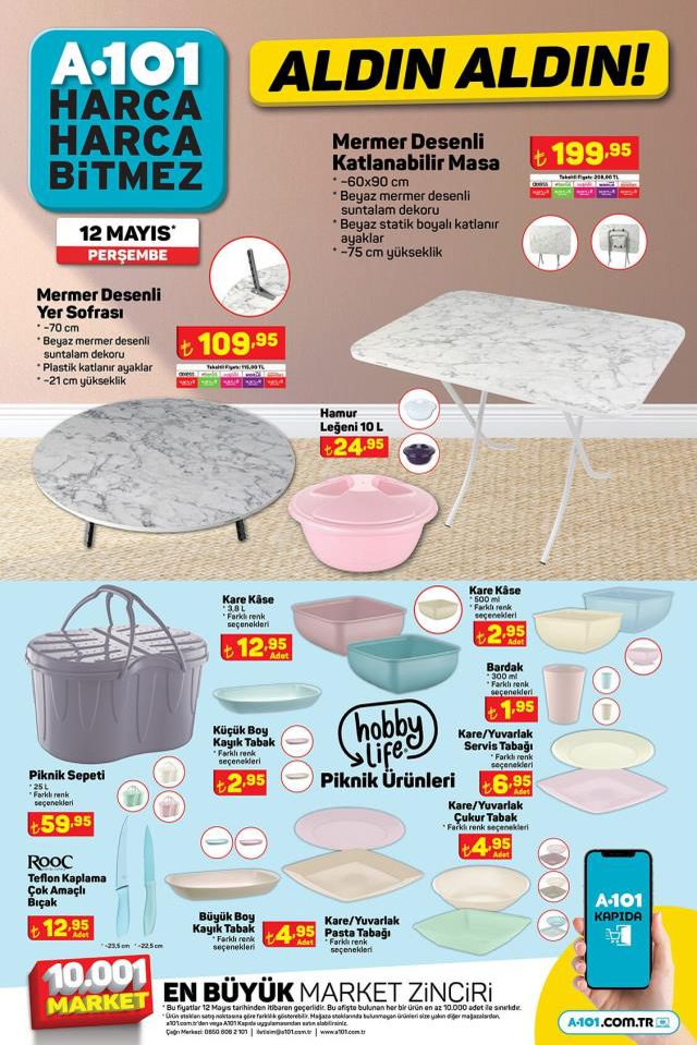 A101 katalog bu hafta! 12 Mayıs A101 bu hafta katalog ürünleri neler? A101'e gelecek ürünler ve A101 fiyat listesi...