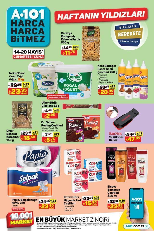 A101 hafta sonu indirimleri! 14 Mayıs - 20 Mayıs A101 haftanın yıldızları bu hafta hangi ürünler? A101'e gelecek ürünler ve A101 fiyat listesi!