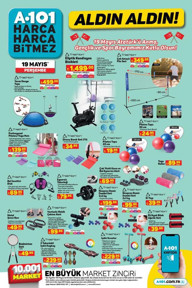 19 Mayıs A101 kataloğu bu hafta! A101 bu hafta katalog ürünleri neler? A101'e gelecek ürünler ve A101 fiyat listesi...